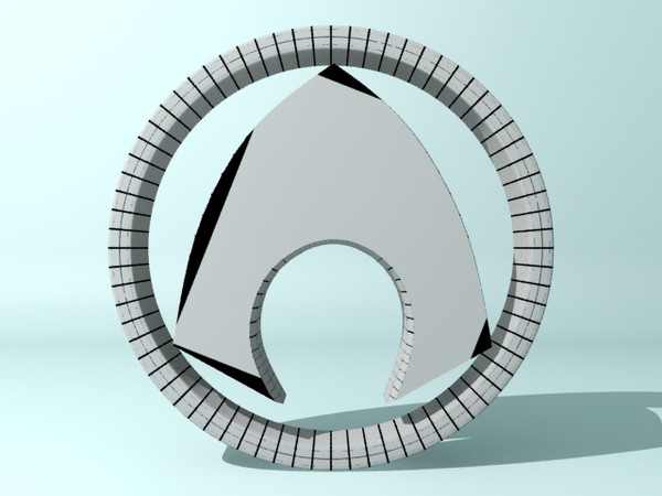 3d model aquaman logo - Aquaman Logo by christiano247